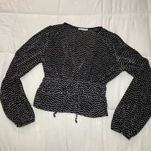ZARA Polka dots cropped top